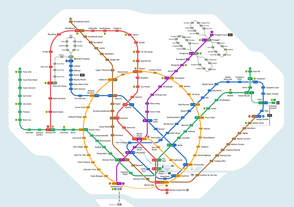 シンガポールのMRT